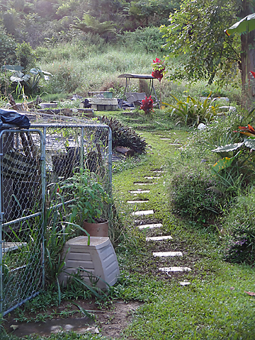 cement brick walkway 