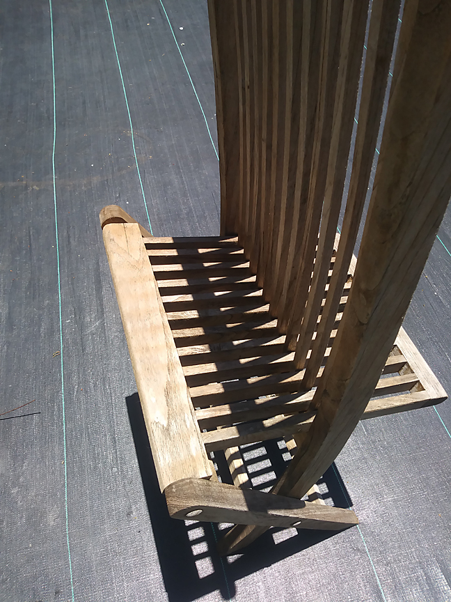 amazing folding wood slat chair