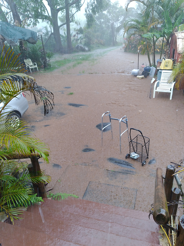 major flood on haiku Maui March 2021